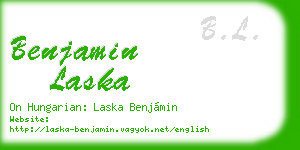 benjamin laska business card