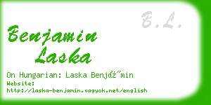 benjamin laska business card